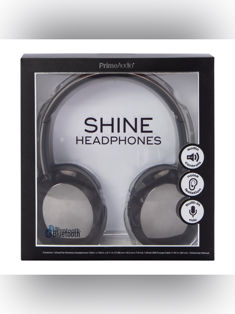 Shine Over-Ear Bluetooth Headphones - Black